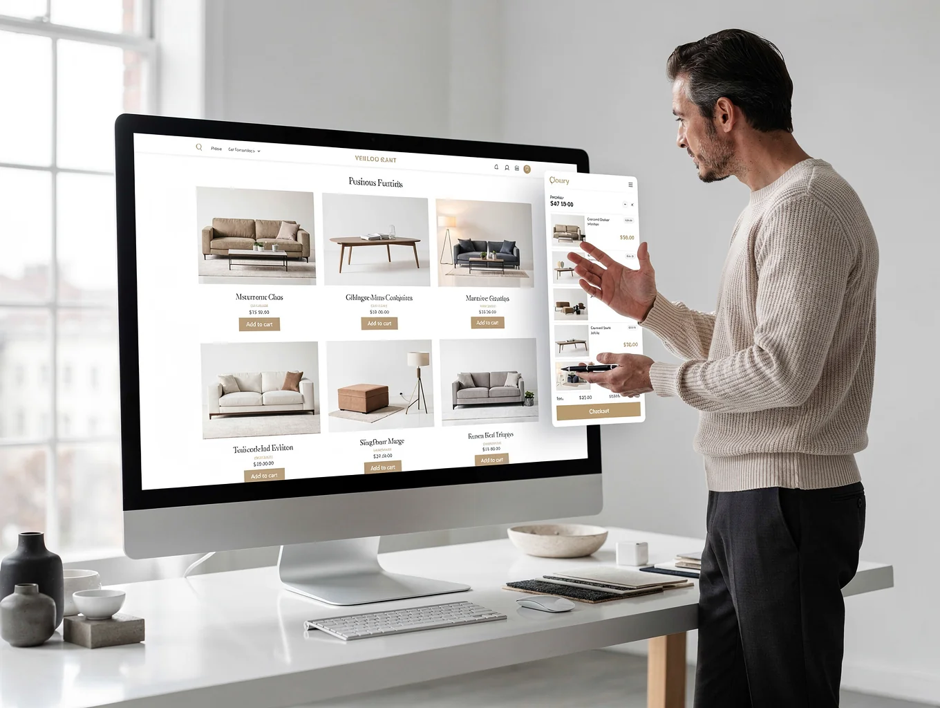 Nordic Atelier luxe e-commerce webshop